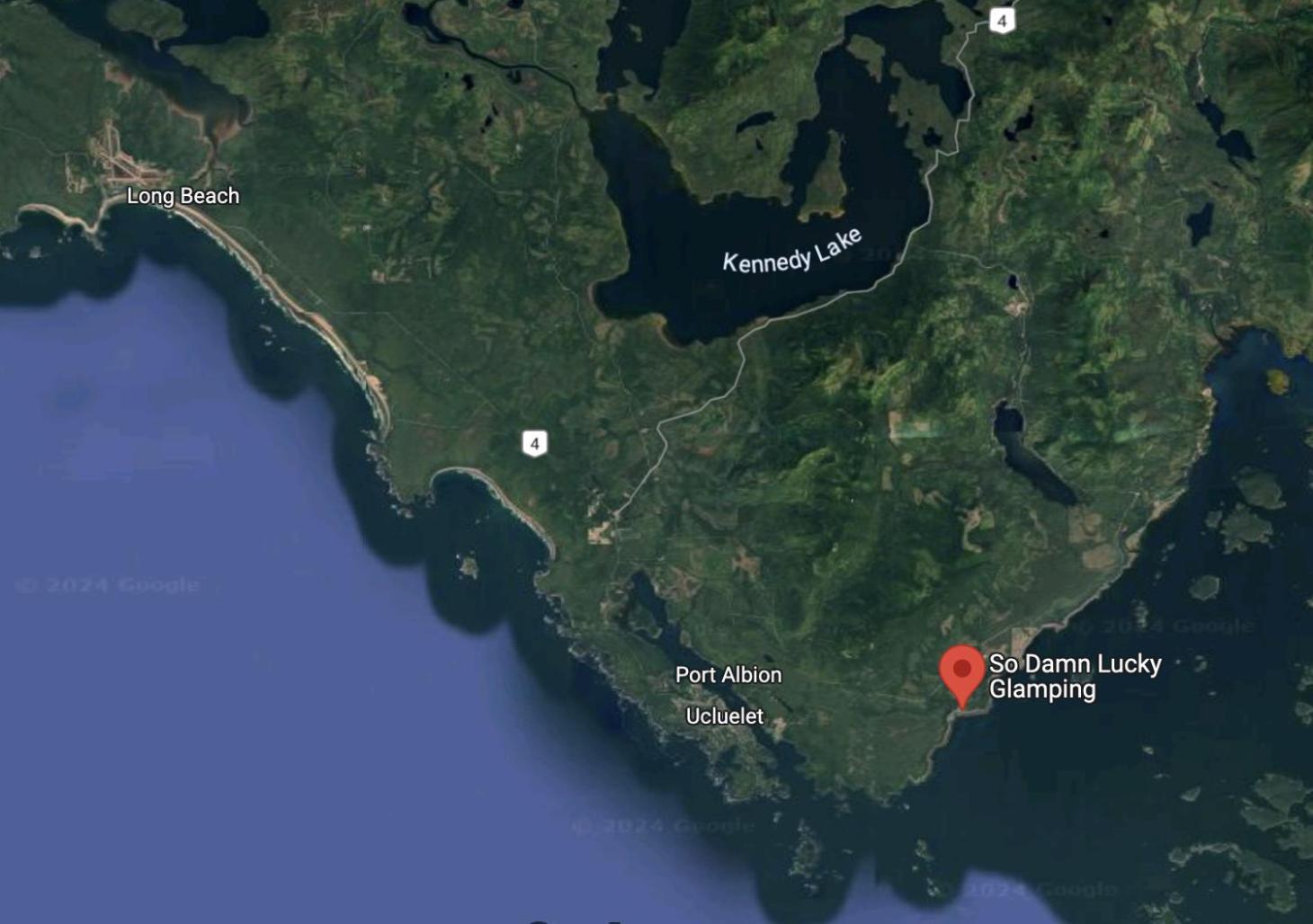 So Damn Lucky Glamping Hotell Ucluelet Eksteriør bilde